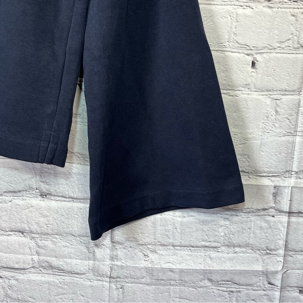 J. Crew Bell Sleeve Sweatshirt Women's Size XS Blue Crew Neck Long Sleeve - Picture 6 of 10